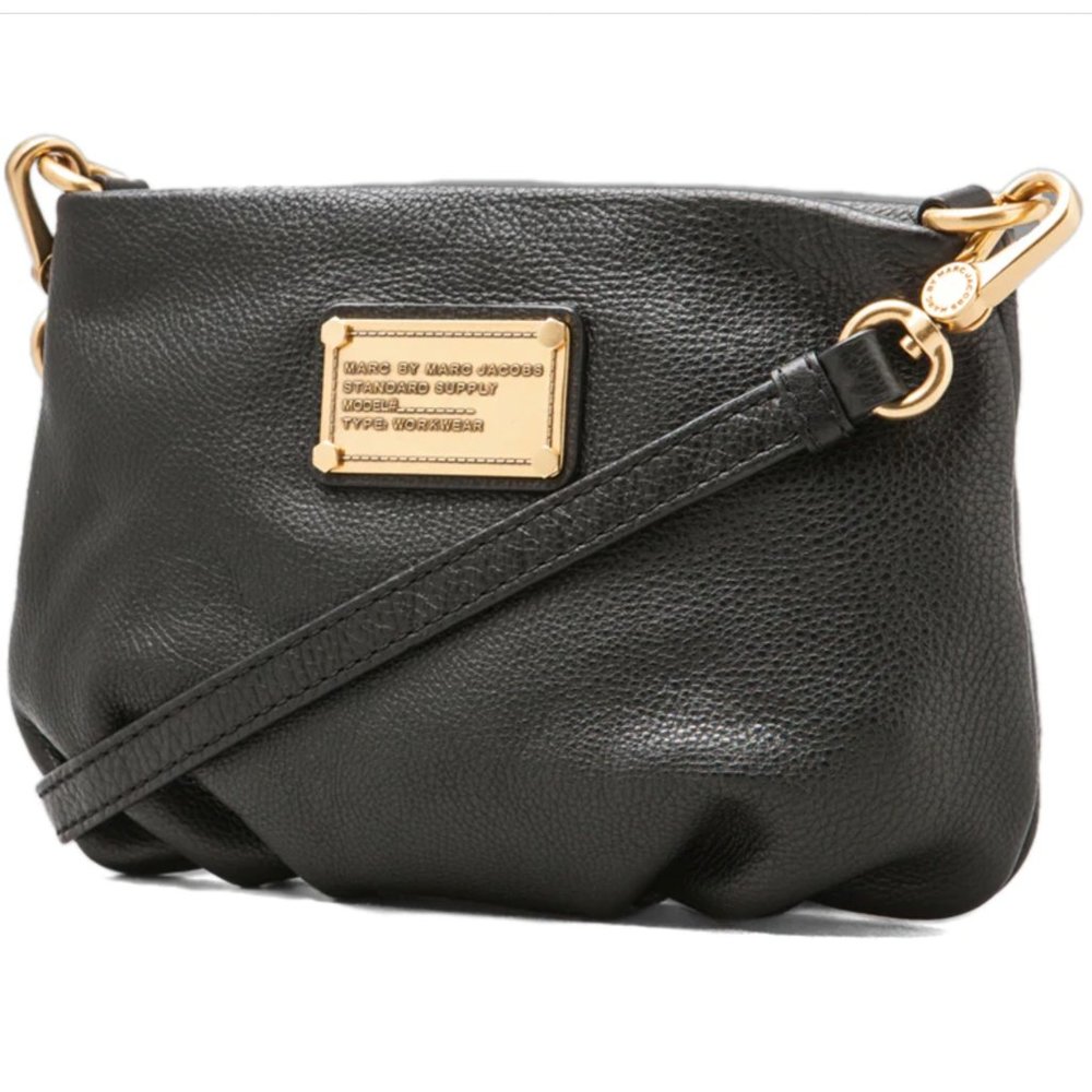 Marc by Marc Jacobs Classic Q Percy Crossbody / Clutch - Black with Gold Hardwar